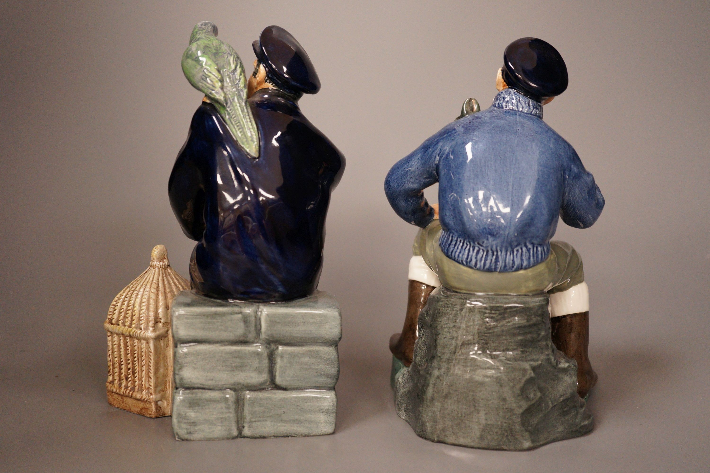 Two Doulton figures - The Lobster Man HN 2317 and Shore Leave HN 2254